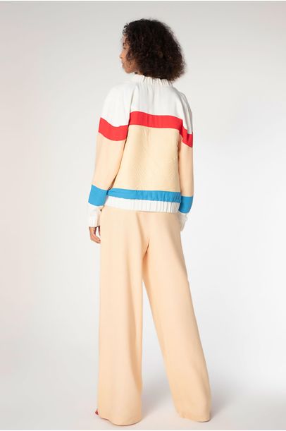 Jaqueta Madson Off White/ Nougat - Cris Barros