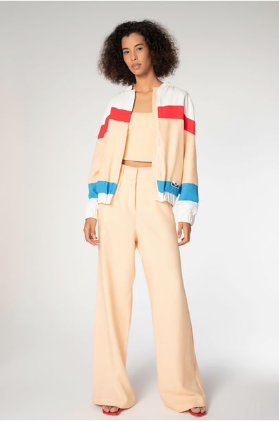 Jaqueta Madson Off White/ Nougat - Cris Barros