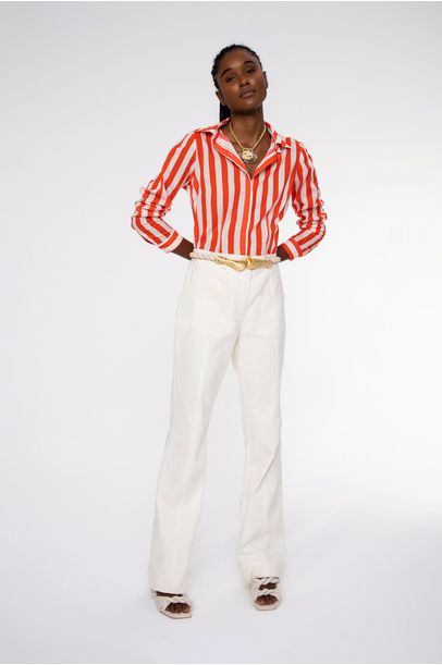 Calca Iulia Off White - Cris Barros