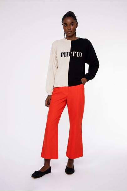 Top Pierrot Preto/Off - Cris Barros