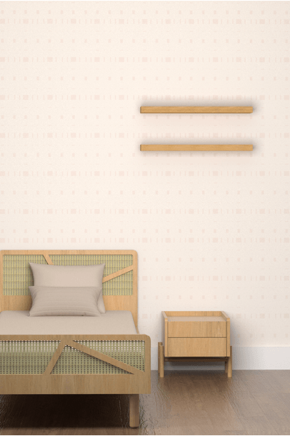 Papel de Parede Laferte Blush Edamami + The Kid´s List - Rosa