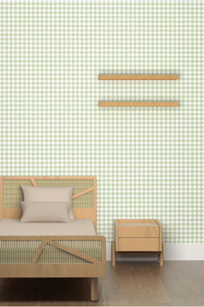 Papel de Parede Vichy Edamami + The Kid´s List - Verde