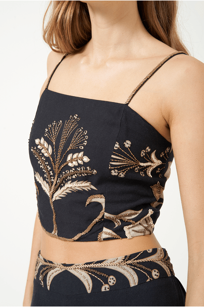Top Adriene Preto Nay Sunset Wear - Preto