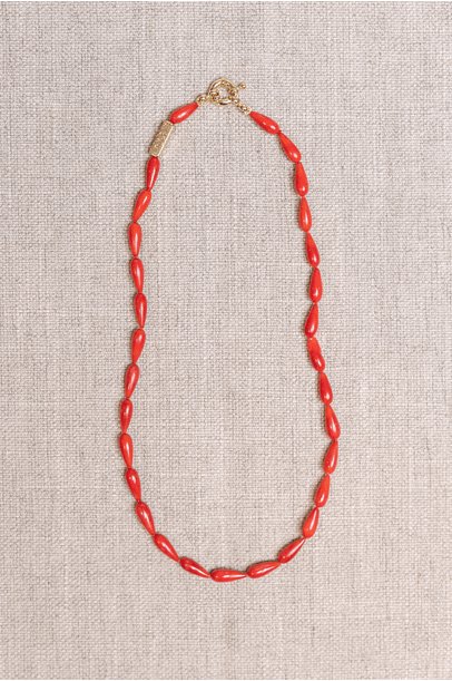 Colar Julia Coral Emerencianas - Vermelho