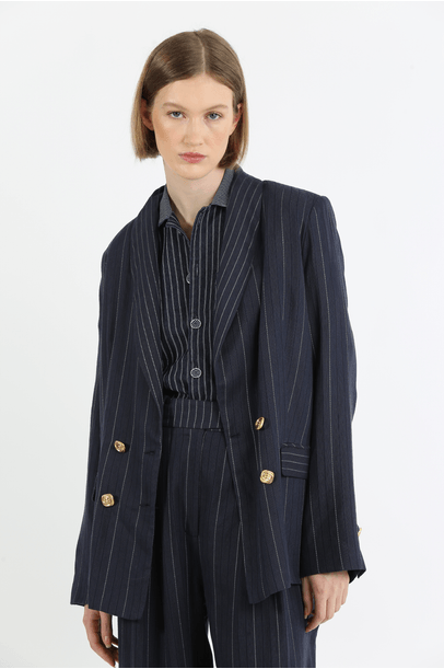 Blazer Chatelet Framed - Marinho