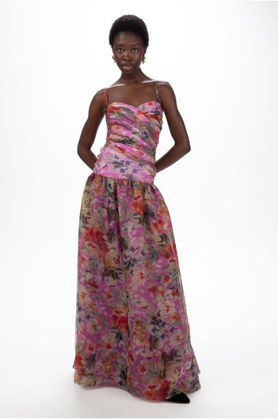 Vestido Maira Longo Cris Barros - Evora Maxi Glossy