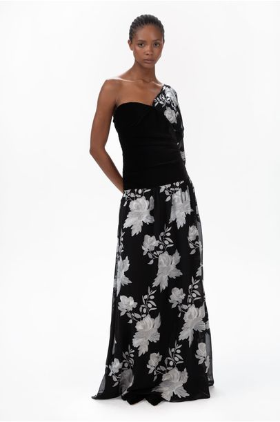 Vestido Sophia Longo Cris Barros - Preto