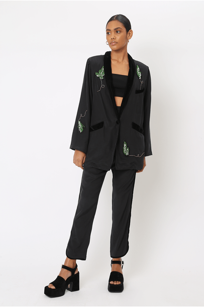 Blazer Fliperie Preto Betina De Luca + Waiwai - Preto