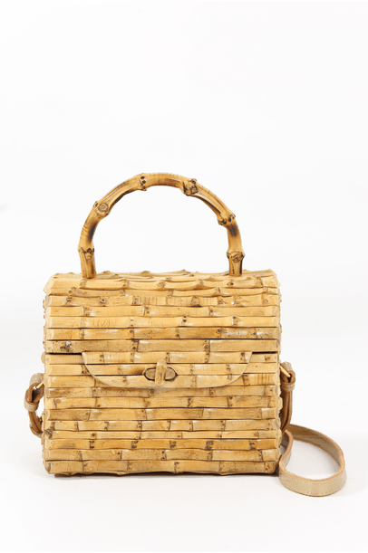 Bolsa Malu Bambu Bege Glorinha Paranaguá - Bege
