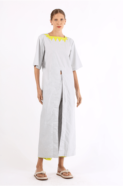 Vestido Carmen Listras Vanda Jacintho - Listras
