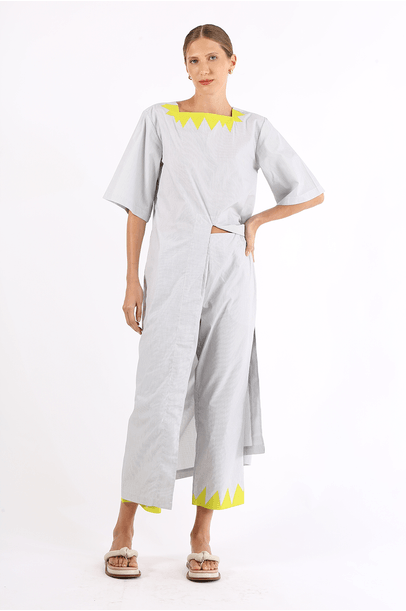 Vestido Carmen Listras Vanda Jacintho - Listras