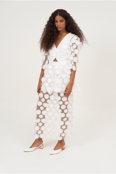 Vestido Midi Maragliano Framed - Branco