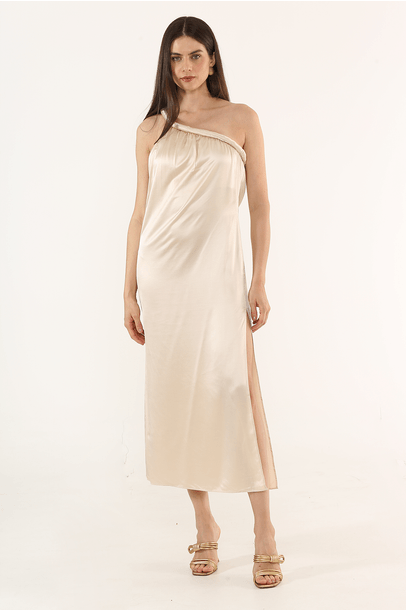 Vestido Cana Dune Bege Nadruz - Bege