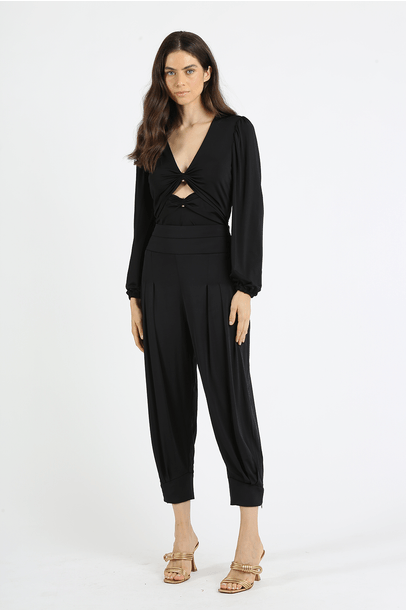 Calça Jersey Cambom Preto Lilly Sarti - Preto