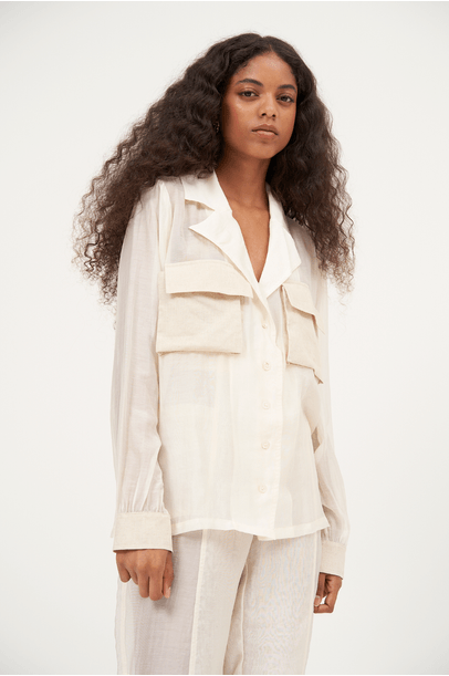 Camisa Riviere Framed - Offwhite