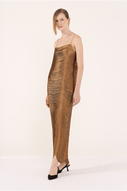 Vestido Correnteza Marrom Sau Swimwear - Marrom