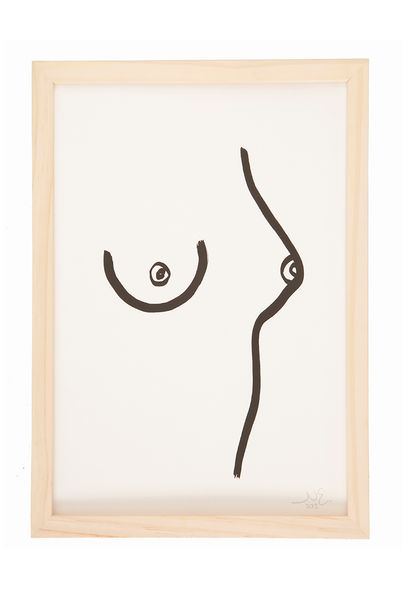 Quadro Emoldurado Natural Nathalie Edenburg - Bege