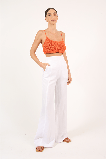 Cropped Tricot Manual Laranja Coven - Laranja