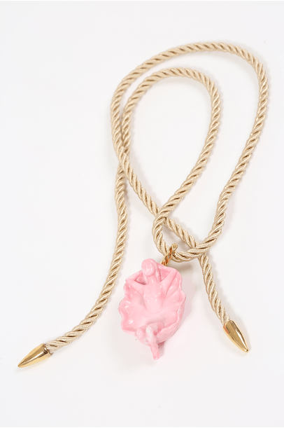Colar Deusa Linnen - Rosa
