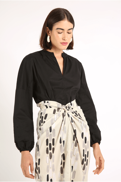 Camisa Dora Linnen - Preto
