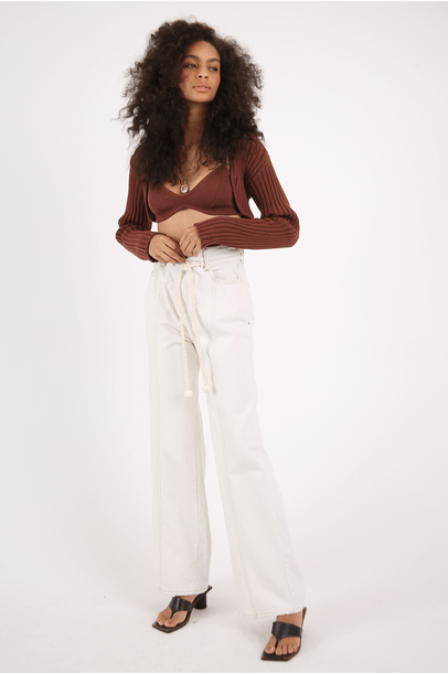 Twin Set Tricot Vilanelle Framed - Marrom