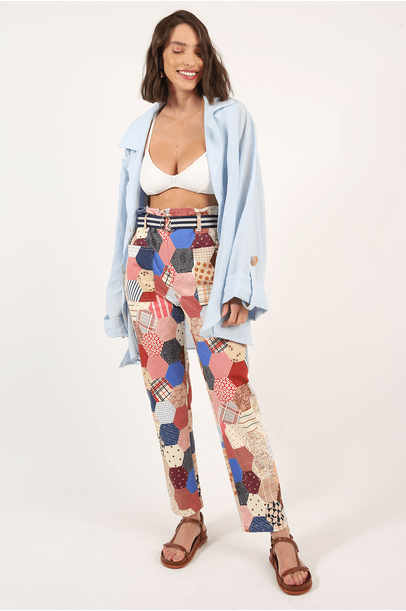 Calça Clochard Acáss Framed  - Multicolorido
