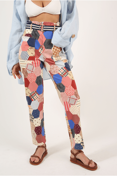 Calça Clochard Acáss Framed  - Multicolorido