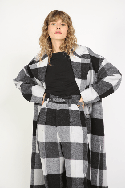 Casaco Trench Coat Longo Delacroix - Cinza