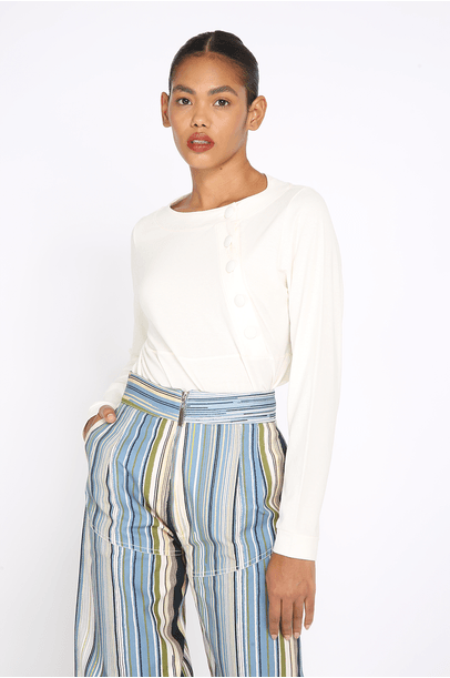 T-Shirt Veredas Linnen - Off White