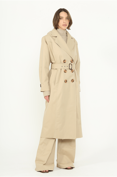 Trench Coat Giacometti Framed - Bege