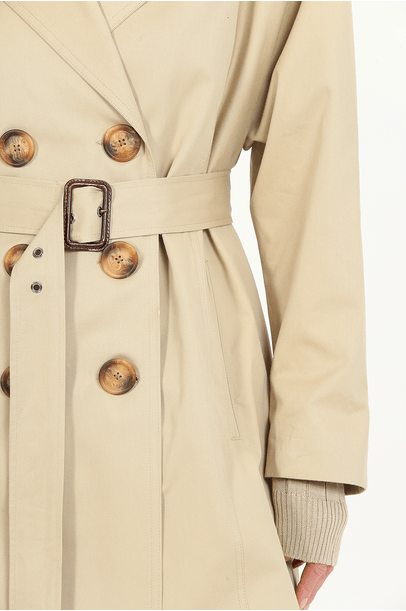 Trench Coat Giacometti Framed - Bege