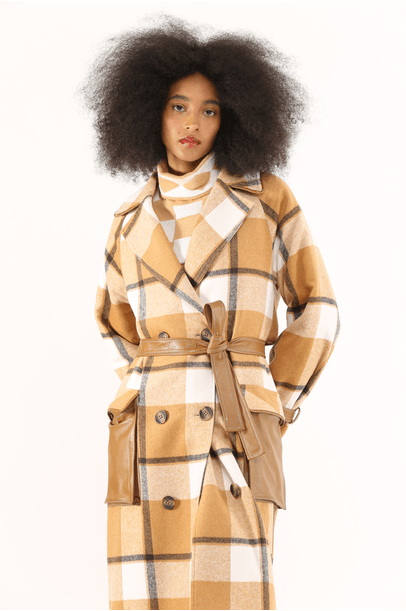 Trench Coat Kippenberg Framed - Xadrez