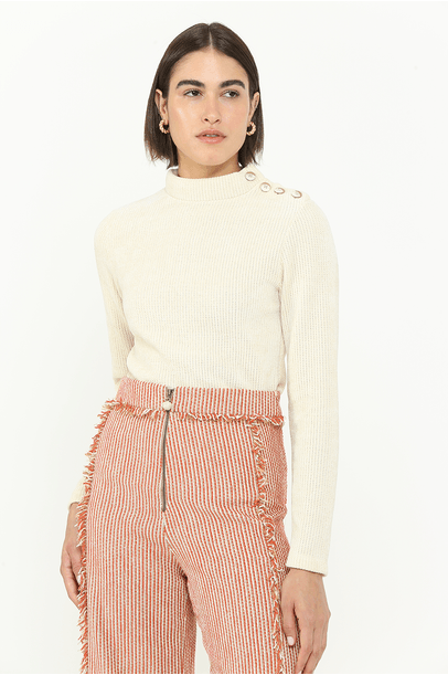 Blusa Energia Linnen - Offwhite