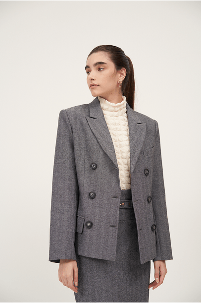 Blazer Marckie Framed  - Cinza