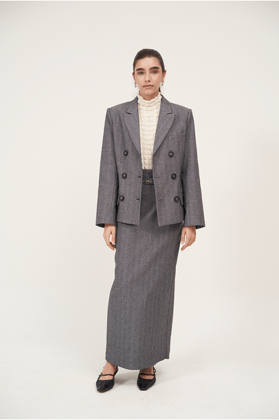 Blazer Marckie Framed  - Cinza