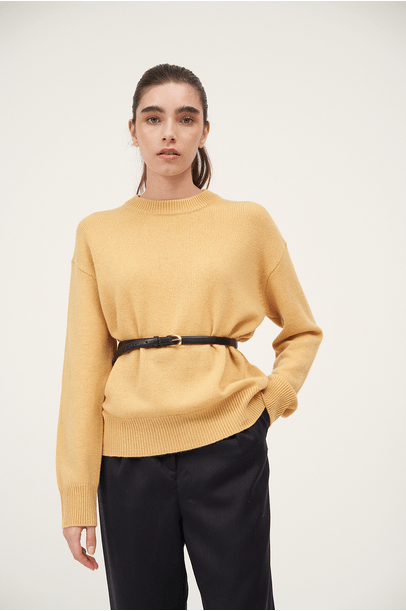 Sweater Cashmere Unissex Amarelo Egrey - Amarelo