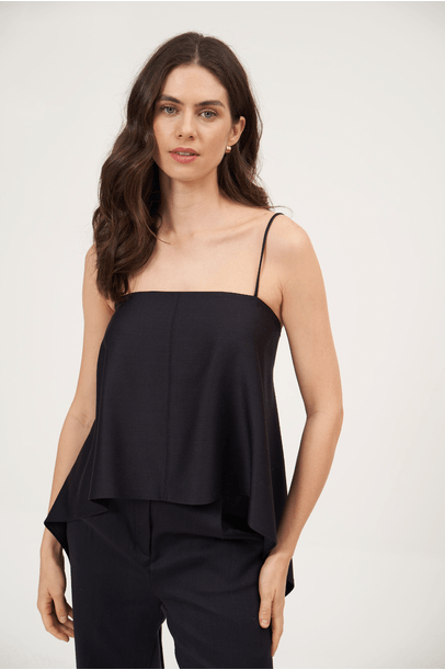 Top Sombre Framed  - Preto
