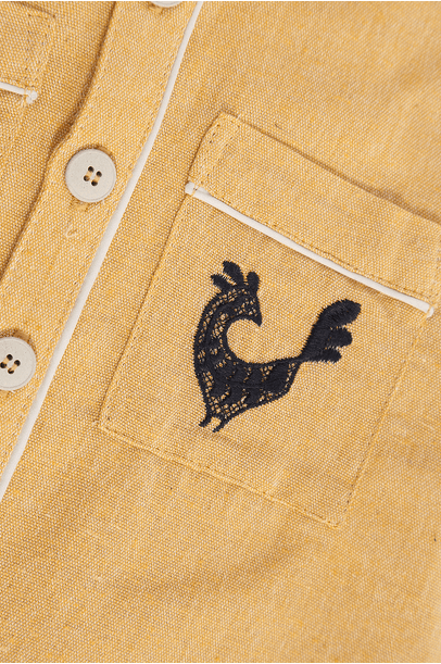 Camisa Kind Brunelleschi Edamami + 3 Little - Amarelo
