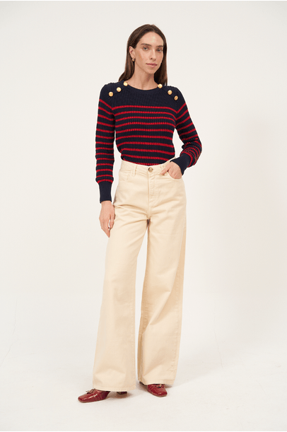 Calça Sarja Eymet Clemence - Bege