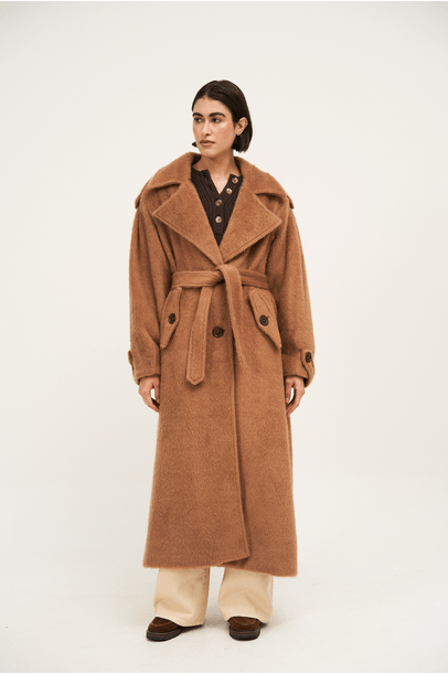 Trench Coat Pelour Framed - Bege