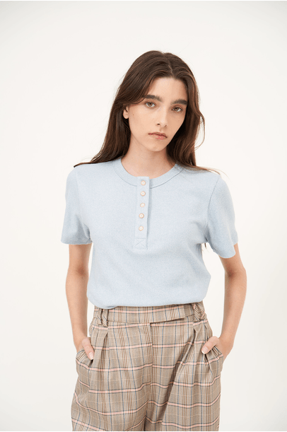 Blusa Mc Flanellato Clemence - Azul