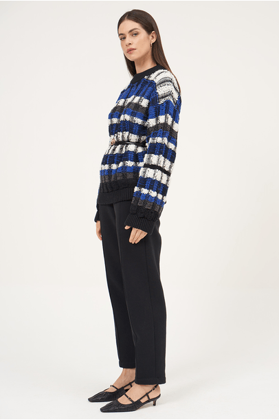 Blusa Tricot Courbe Framed - Azul
