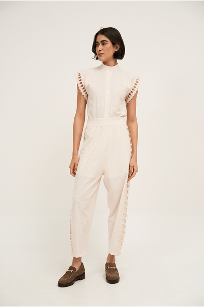 Calca Respiracao Off White A.Niemeyer - Off White