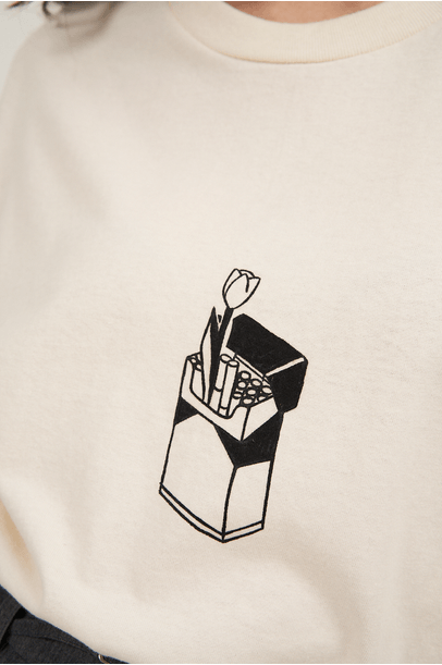 T-Shirt Flower Cigarette Off White Alter Gallery - Off White