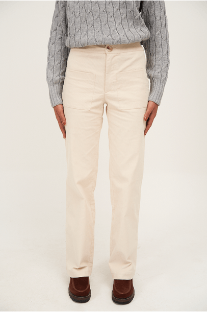 Calca Reta High Clemence - Off White
