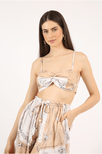Top Clover Framed  - Bege