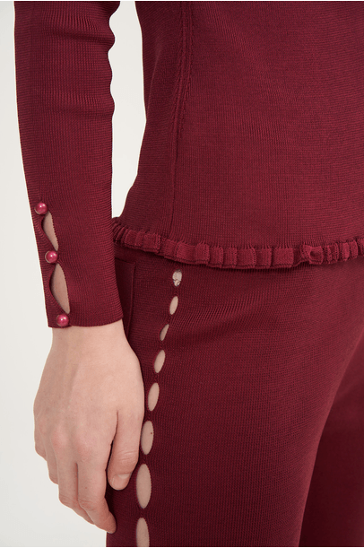 Calca Lesage Framed - Vermelho