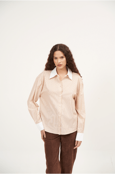 Blusa Trissie Framed - Bege
