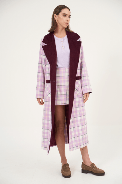 Casaco Longo Switz Clemence  - Lilas