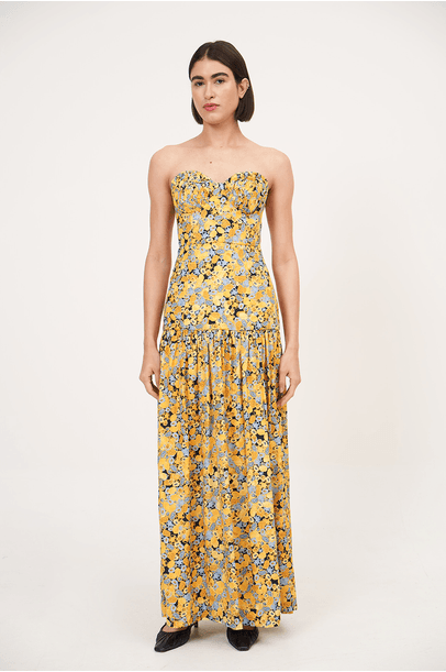 Vestido Areia Multicolorido The Lilie - Multicolorido